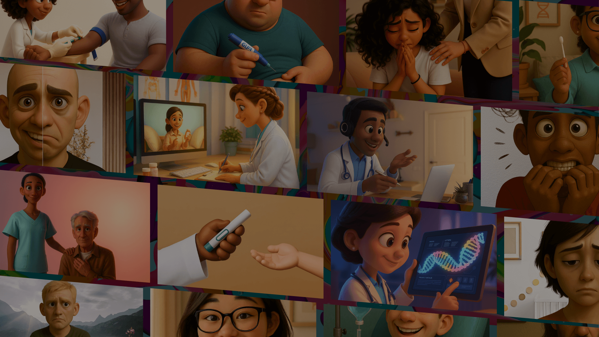 Psychiatric care collage